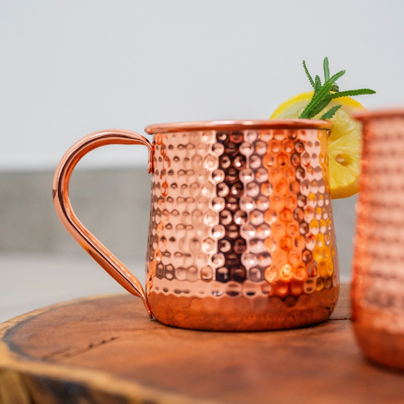 SET 2 VASOS COBRE MOSCOW MULE MOJITO BAR + BOMBILLA SIMPLIT - 9