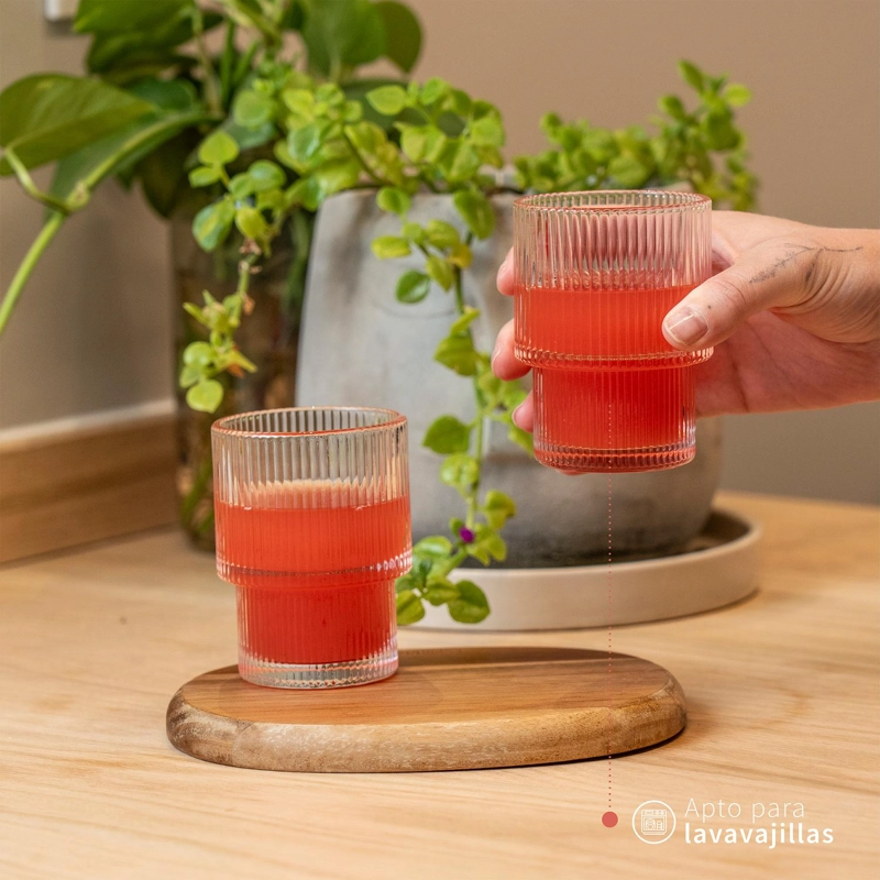 SET 6 VASOS CORTO VINTAGE CHARLOTTE 200ML SIMPLIT - 5