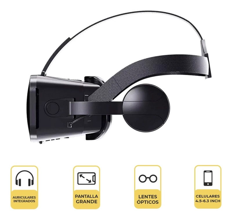 LENTES DE REALIDAD VIRTUAL VR BOX ULTRA + AUDIFONOS LEVO - 2
