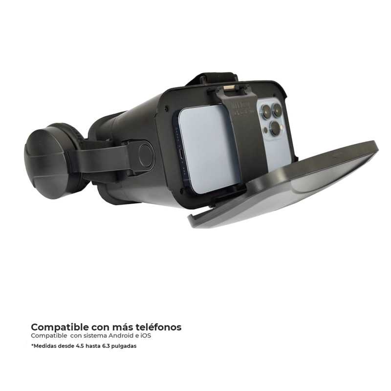 LENTES DE REALIDAD VIRTUAL VR BOX ULTRA + AUDIFONOS LEVO - 3