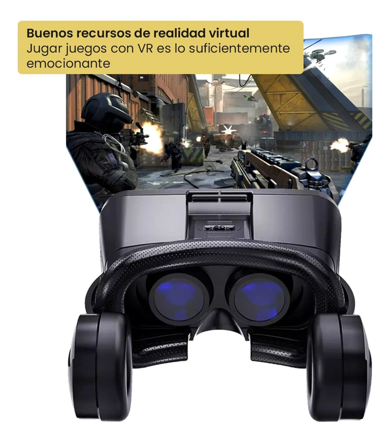 LENTES DE REALIDAD VIRTUAL VR BOX ULTRA + AUDIFONOS LEVO - 4