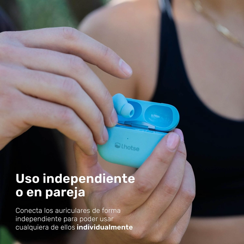 AUDÍFONOS LHOTSE RM7 PRO BLUETOOTH CELESTE - 4