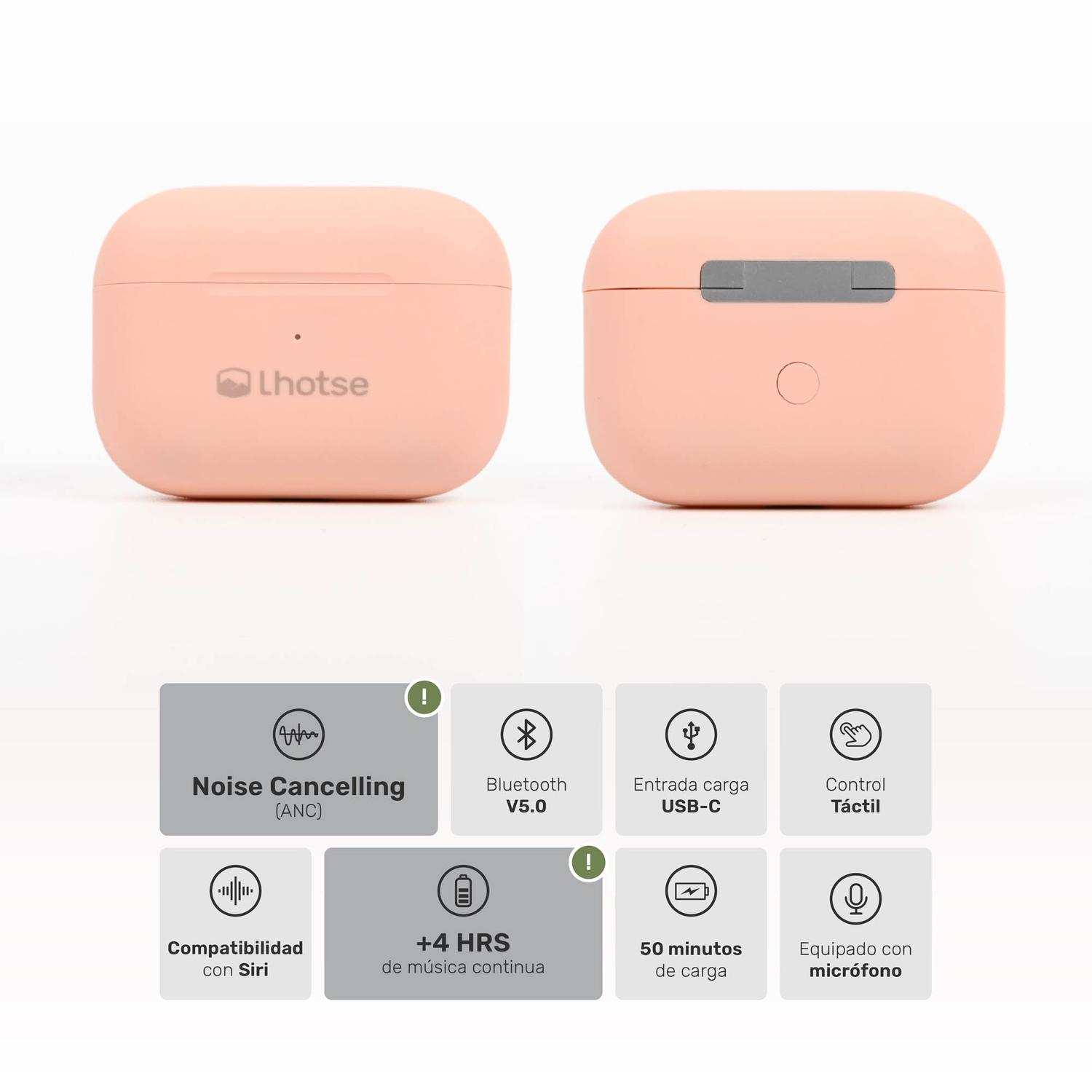 AUDÍFONOS LHOTSE RM7 PRO BLUETOOTH ROSADO - 3