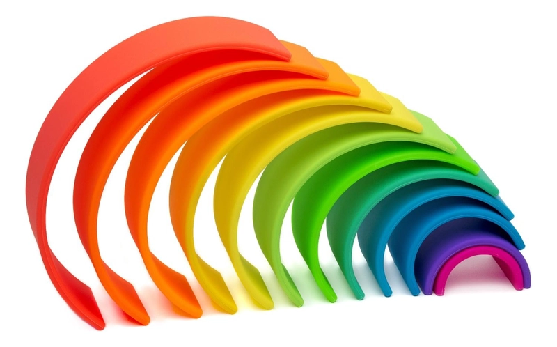 JUGUETE DËNA ARCOIRIS DE COLORES 12PCS - 6