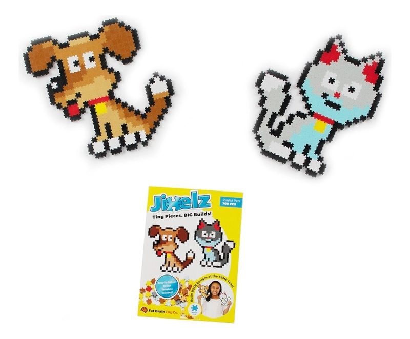 PUZZLE FATBRAIN TOYS MULTICOLOR JIXELZ DE PIXELES 700 PC SET MASCOTAS - 2