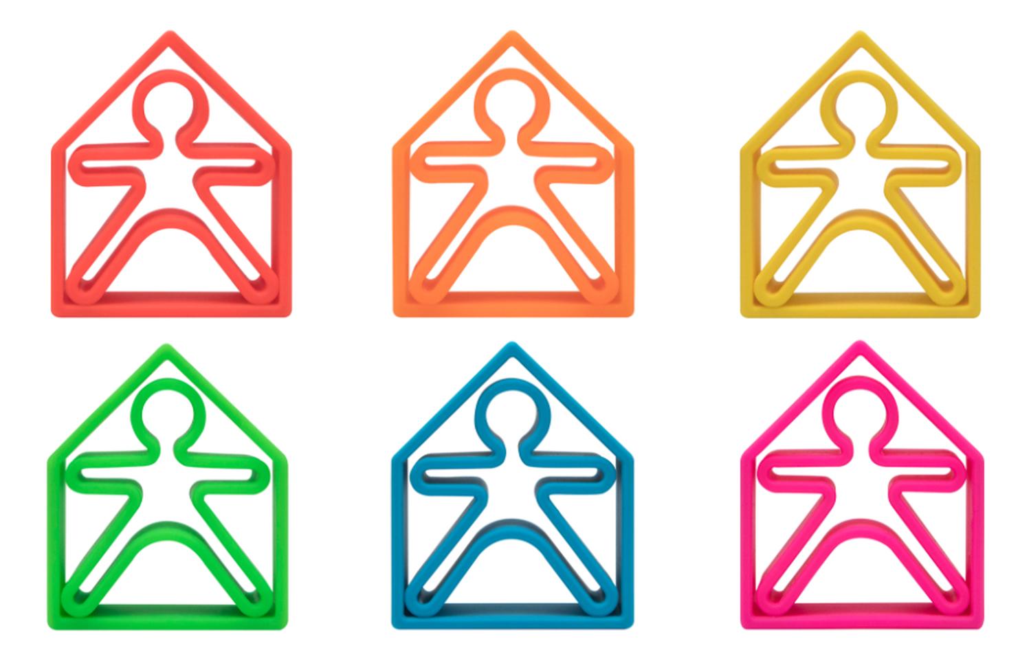 SET DE 6 PERSONAS Y 6 CASAS DE COLORES DËNA - 2