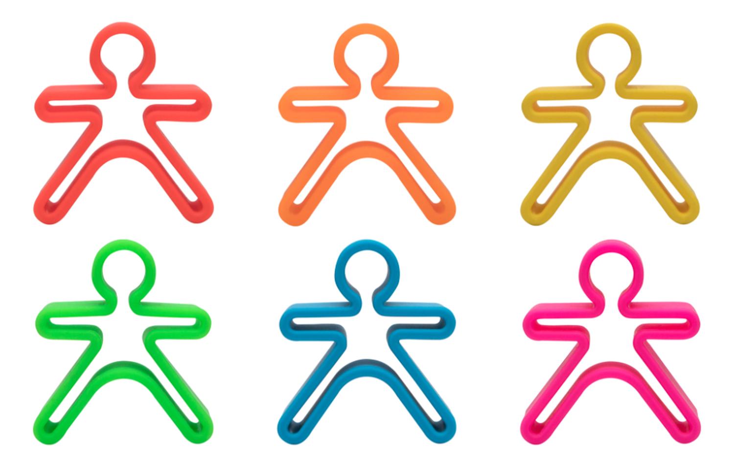 SET DE 6 PERSONAS Y 6 CASAS DE COLORES DËNA - 4