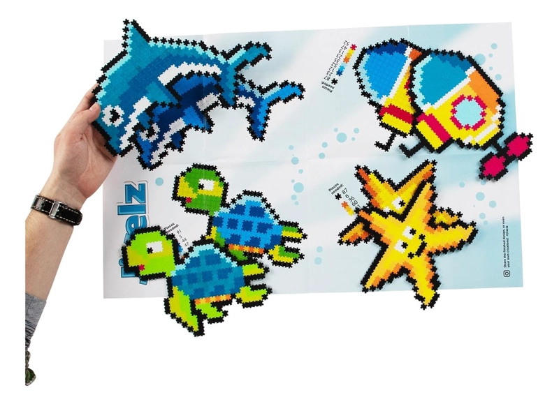 PUZZLE FATBRAIN TOYS MULTICOLOR JIXELZ 1500 PC SET BAJO EL MAR - 3