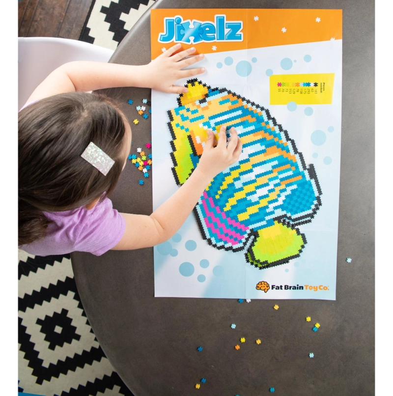 PUZZLE FATBRAIN TOYS MULTICOLOR JIXELZ 1500 PC SET BAJO EL MAR - 7