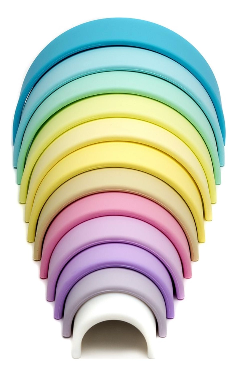 JUGUETE DËNA ARCOIRIS DE COLORES PASTEL 12PCS - 1