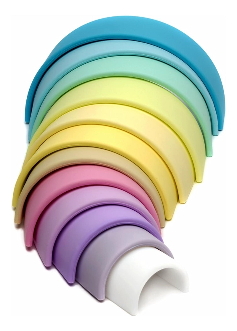 JUGUETE DËNA ARCOIRIS DE COLORES PASTEL 12PCS - 2