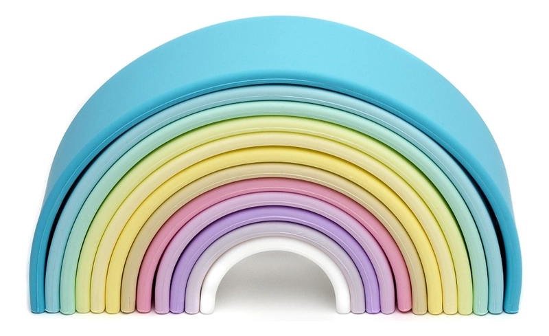 JUGUETE DËNA ARCOIRIS DE COLORES PASTEL 12PCS - 3