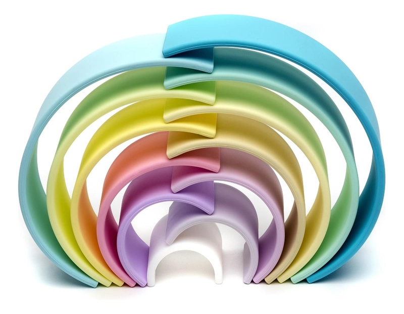 JUGUETE DËNA ARCOIRIS DE COLORES PASTEL 12PCS - 4