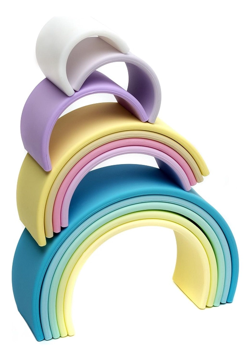 JUGUETE DËNA ARCOIRIS DE COLORES PASTEL 12PCS - 5