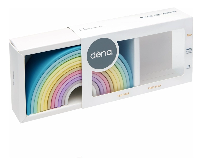 JUGUETE DËNA ARCOIRIS DE COLORES PASTEL 12PCS - 7