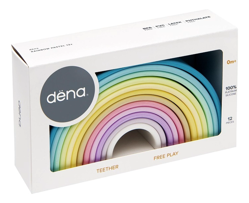 JUGUETE DËNA ARCOIRIS DE COLORES PASTEL 12PCS - 8