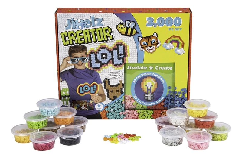 PUZZLE FATBRAIN TOYS MULTICOLOR JIXEZL DE PIXELES 3000 PC SET CREATOR - 1