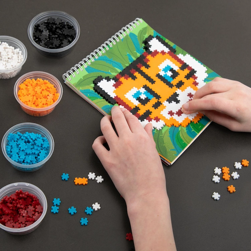 PUZZLE FATBRAIN TOYS MULTICOLOR JIXEZL DE PIXELES 3000 PC SET CREATOR - 4