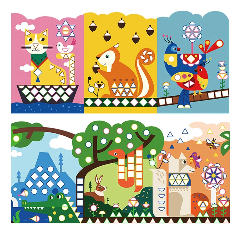 STICKERS GEOMETRICOS MIDEER ANIMALES - 2