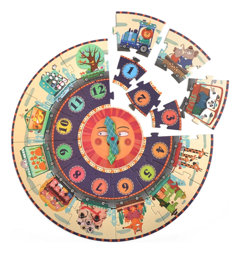 PUZZLE MIDEER MULTICOLOR REDONDO MI VIAJE EN EL TIEMPO 25PCS - 1