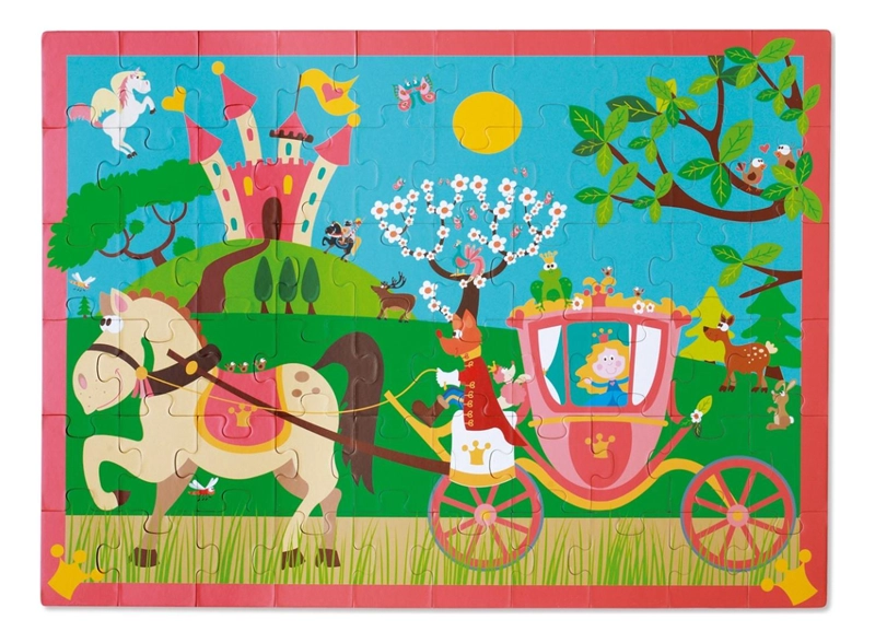 PUZZLE SCRATCH EUROPE MULTICOLOR 60PCS PRINCESA - 1