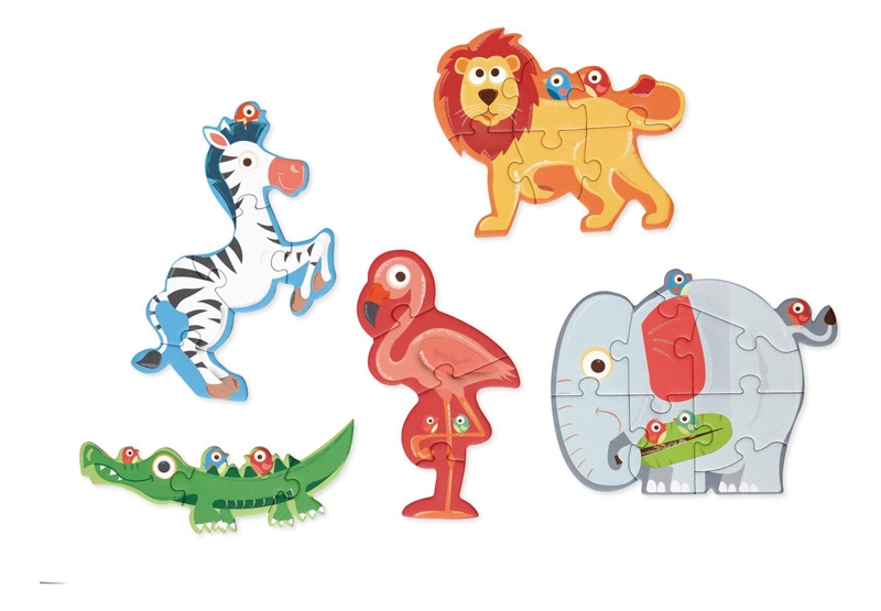 PUZZLE SCRATCH EUROPE MULTICOLOR PROGRESIVO SAFARI 5 S - 1