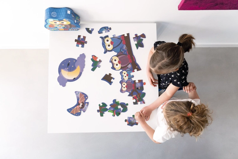 PUZZLE SCRATCH EUROPE MULTICOLOR 39PCS DOBLE CON FORMA BUHO - 6