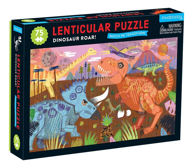 LENTICULAR MUDPUPPY 75PCS RUGIDO DE DINOSAURIO - 1