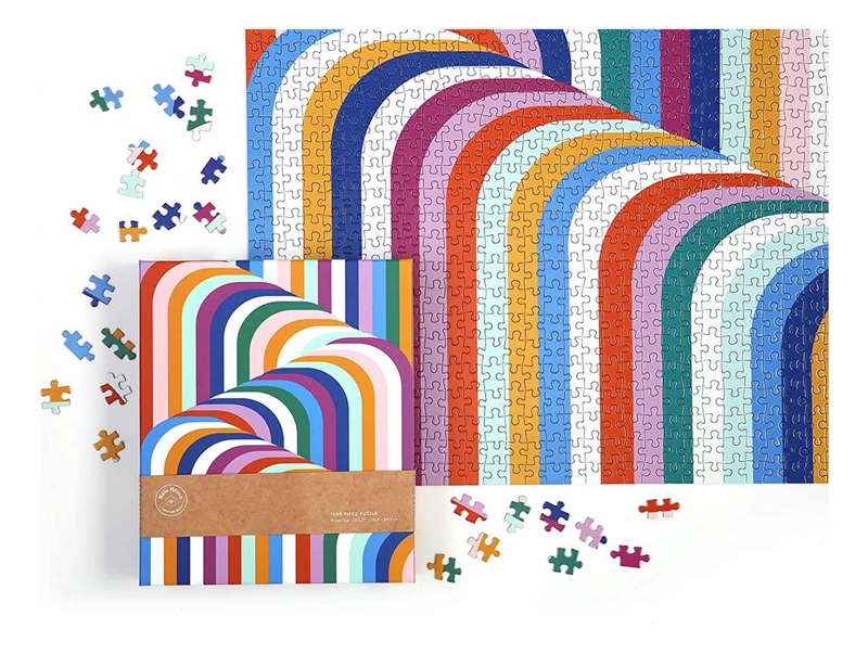 PUZZLE MUDPUPPY MULTICOLOR 1000PCS NOW HOUSE JONATHAN A. - 1