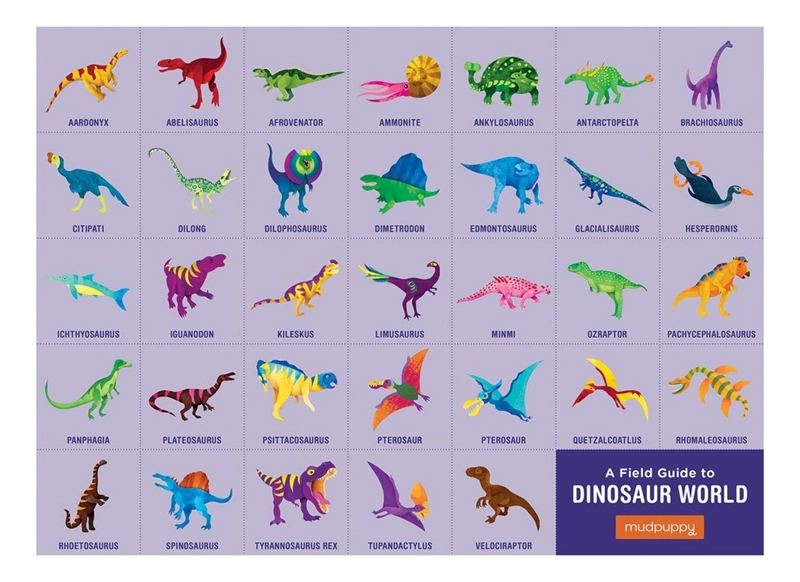PUZZLE MUDPUPPY MULTICOLOR 80PCS GEOGRAFÍA DINOSAURIOS - 3
