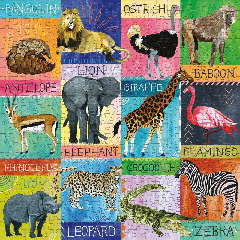 PUZZLE MUDPUPPY MULTICOLOR 500PCS SAFARI PINTADO - 3