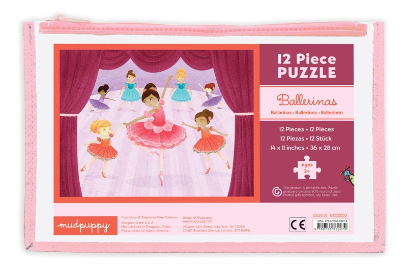 PUZZLE MUDPUPPY MULTICOLOR 12PCS EN ESTUCHE BAILARINAS - 2