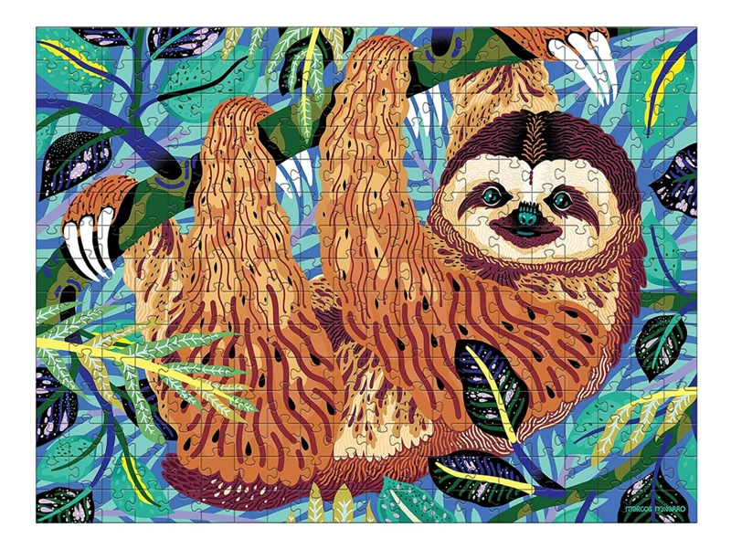 PUZZLE MUDPUPPY MULTICOLOR 300PCS PEREZOSO PIGMEO PELIGRO DE EXTINCIÓN - 2
