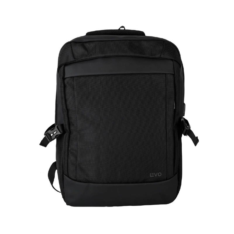 MOCHILA DE VIAJE NOTEBOOK WOLF NEGRO 15,6' LEVO - 1