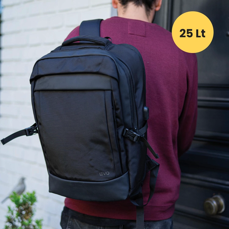 MOCHILA DE VIAJE NOTEBOOK WOLF NEGRO 15,6' LEVO - 2