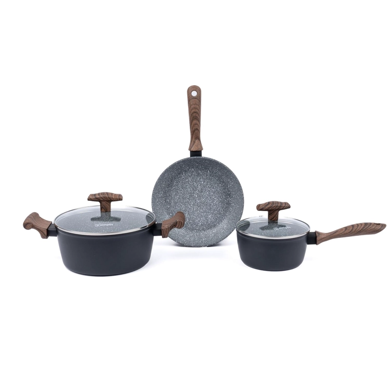 BATERIA DE COCINA ANTIADHERENTE OREGON 5 PIEZAS SIMPLIT - 1