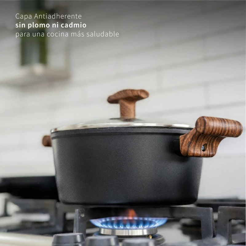 BATERIA DE COCINA ANTIADHERENTE OREGON 5 PIEZAS SIMPLIT - 7