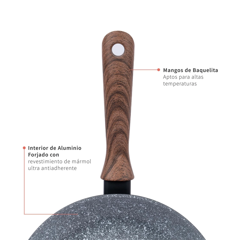 BATERÍA DE COCINA OREGON + SET 12 UTENSILIOS NEGRO SIMPLIT - 5