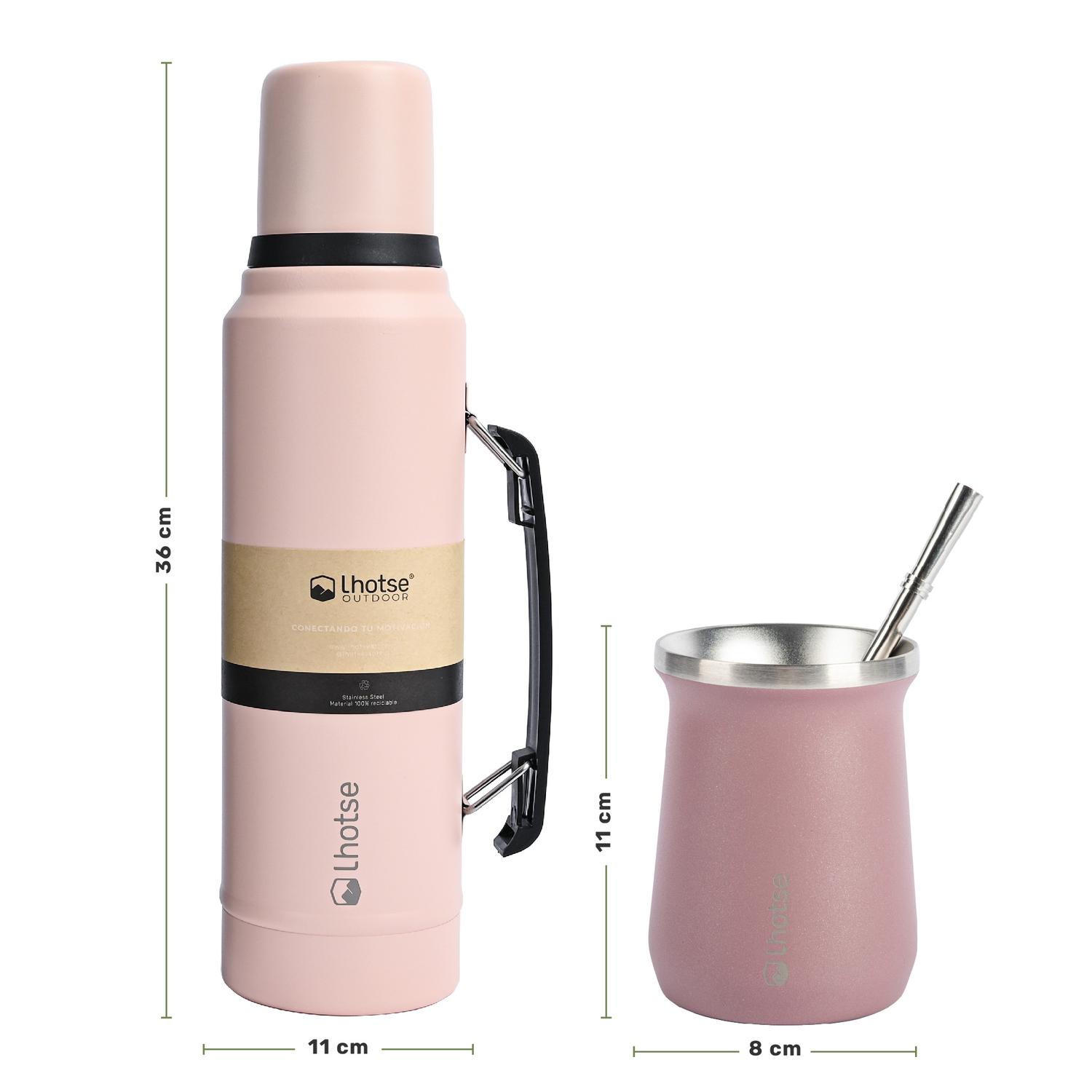 TERMO LIQUIDO CLASSIC 1.3 LTS + MATE BOMBILLA PINK LHOTSE - 5