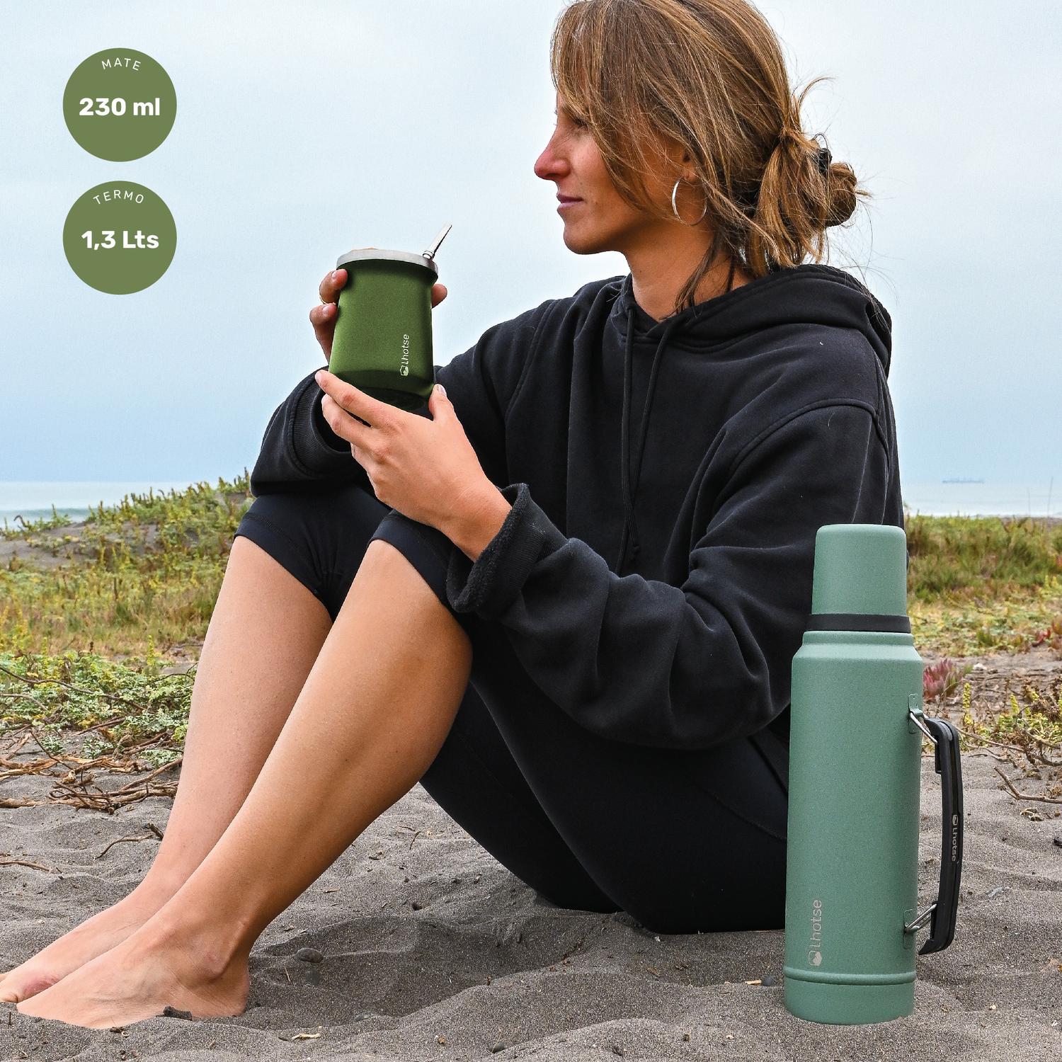 TERMO LIQUIDO CLASSIC 1.3 LTS + MATE BOMBILLA GREEN LHOTSE - 2
