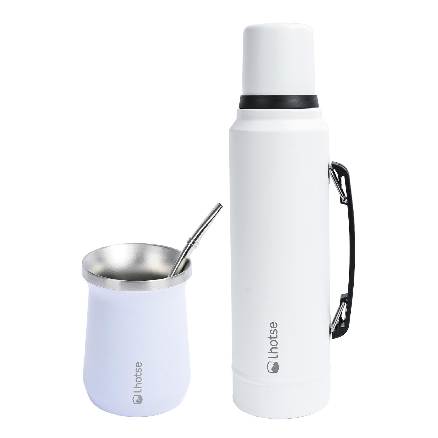 TERMO LIQUIDO CLASSIC 1.3 LTS + MATE BOMBILLA WHITE LHOTSE - 1