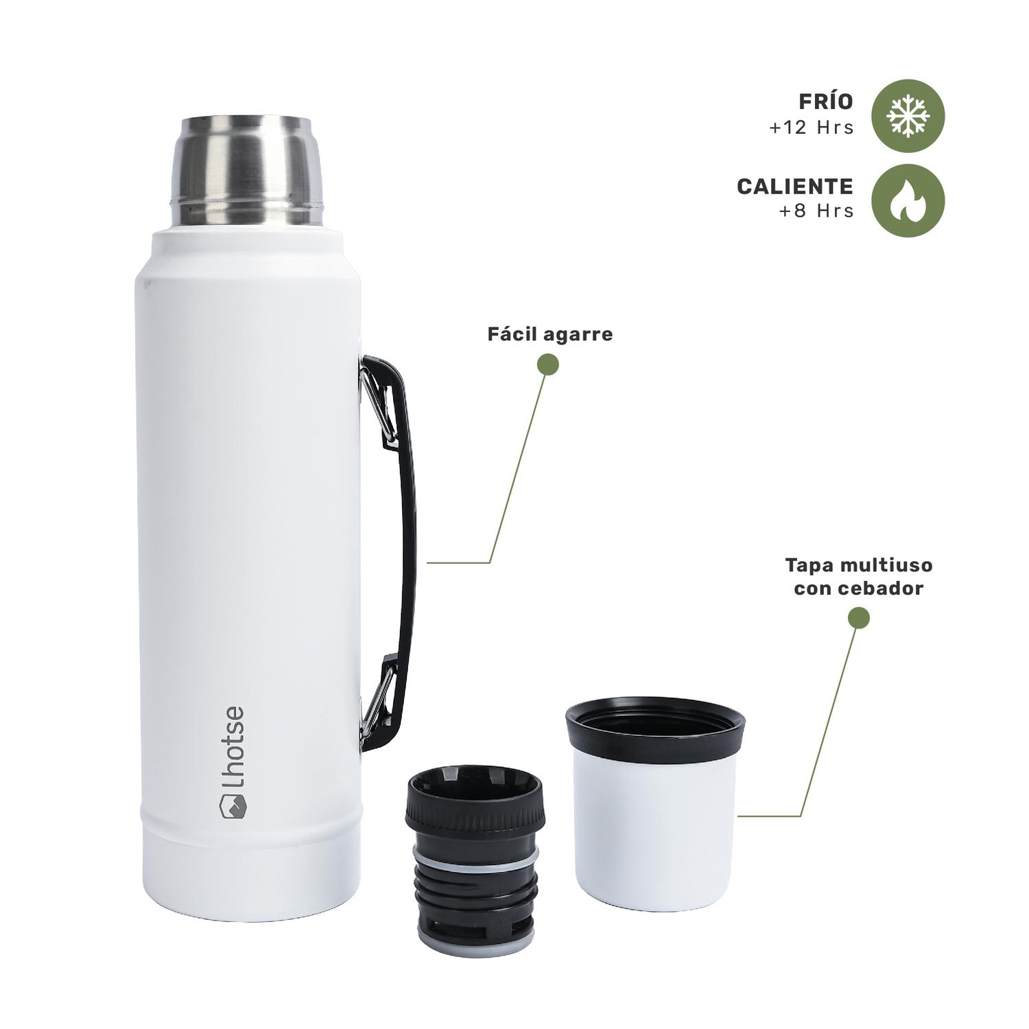 TERMO LIQUIDO CLASSIC 1.3 LTS + MATE BOMBILLA WHITE LHOTSE - 6