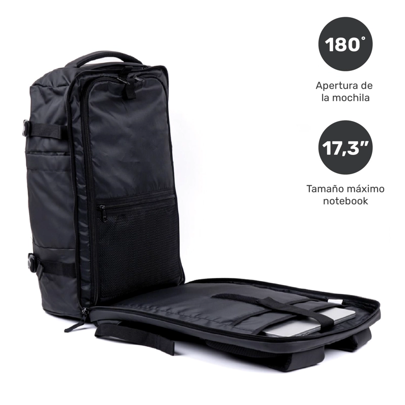 MOCHILA VIAJE IMPERMEABLE NOTEBOOK 17,3'BROADPEAK 40L LHOTSE - 2