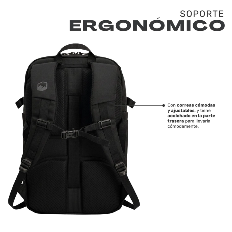 MOCHILA VIAJE IMPERMEABLE NOTEBOOK 17,3'BROADPEAK 40L LHOTSE - 4