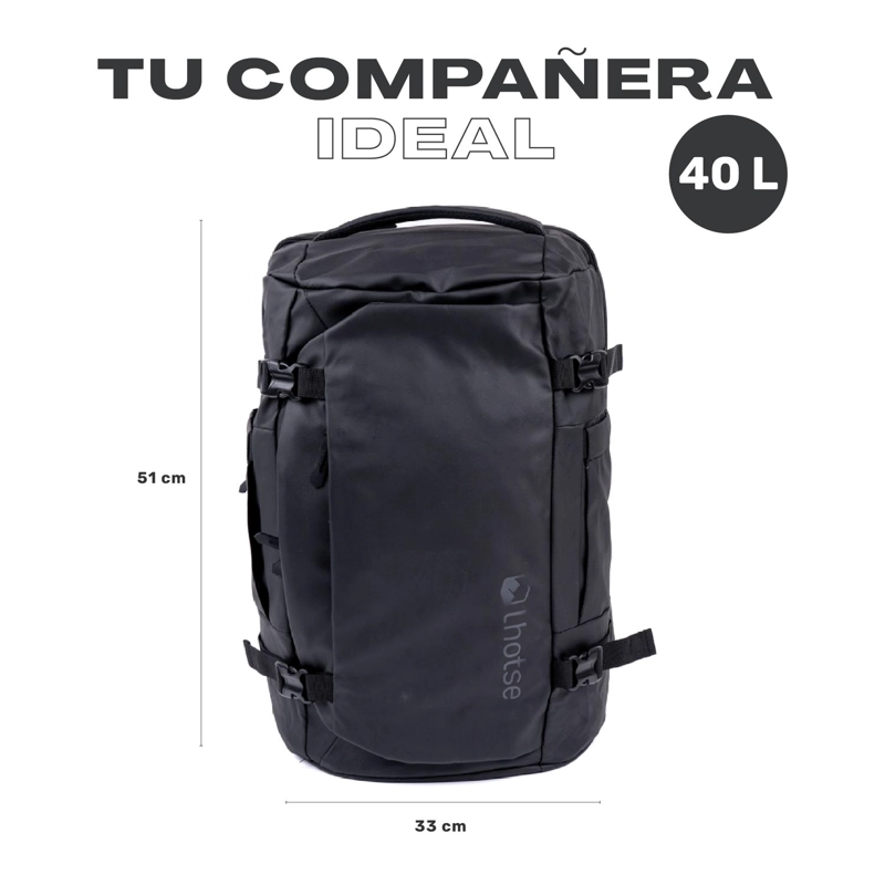 MOCHILA VIAJE IMPERMEABLE NOTEBOOK 17,3'BROADPEAK 40L LHOTSE - 7