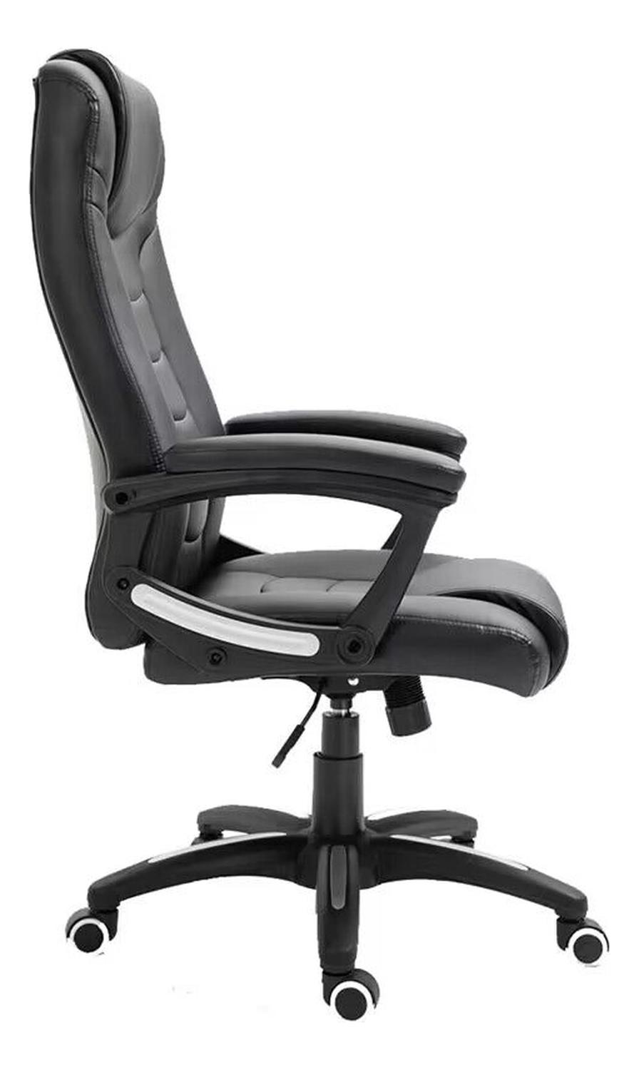 2 SILLAS ESCRITORIO OFICINA EJECUTIVA COMFORT NEGRO LEVO - 3