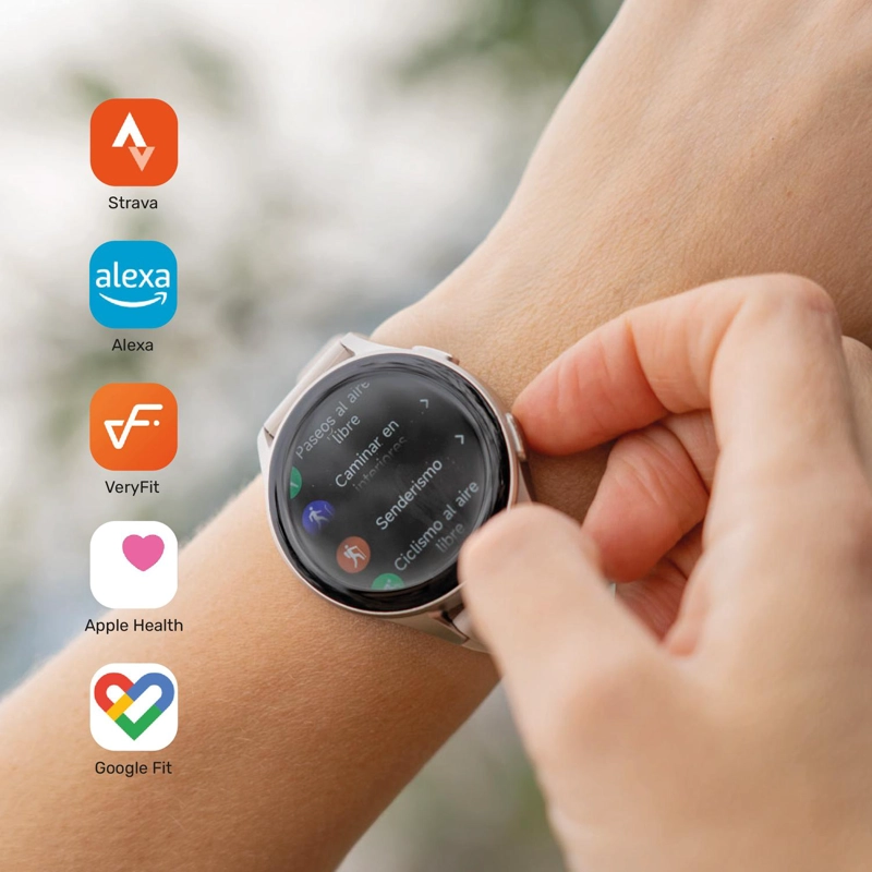 SMARTWATCH LHOTSE VIBE 05 42MM CREMA GPS - 2