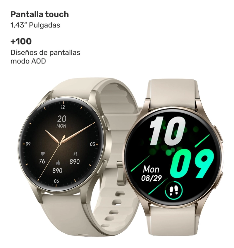 SMARTWATCH LHOTSE VIBE 05 42MM CREMA GPS - 7