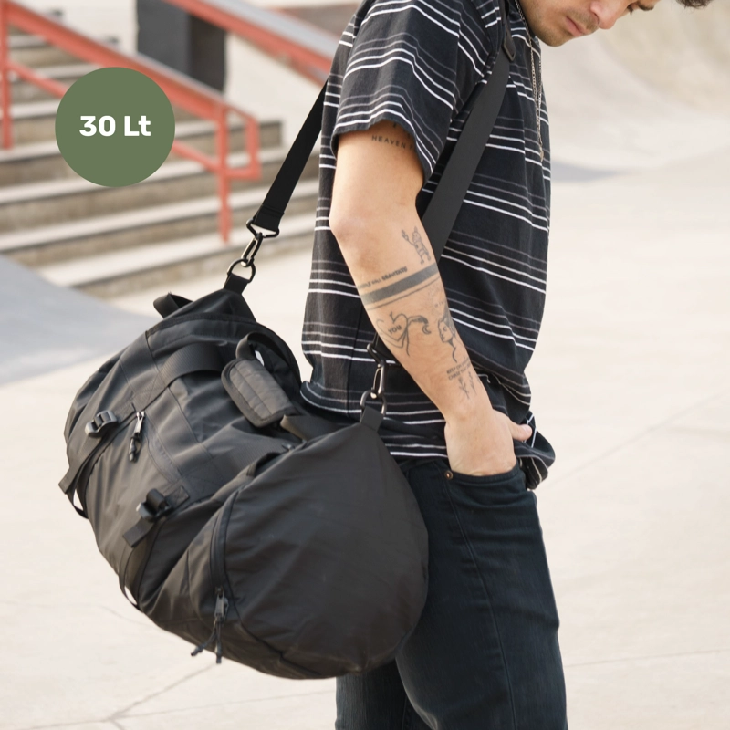 BOLSO DEPORTIVO LHOTSE DUFFEL 30 LTS BAG NEGRO - 2