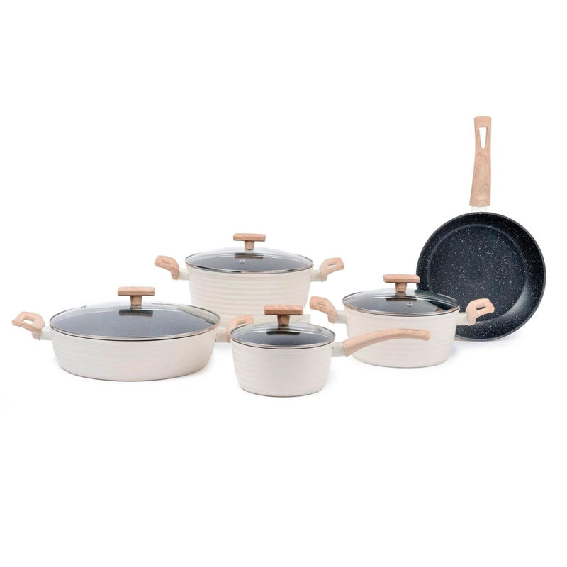BATERIA DE COCINA ANTIADHERENTE SAVANNAH 9 PIEZAS - 1